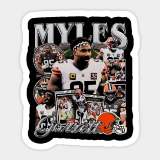 Myles Garrett Vintage Bootleg Sticker